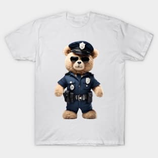 Police Officer Teddy Bear T-Shirt